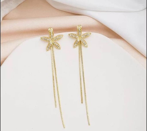 Golden Star drop earrings - Image 4