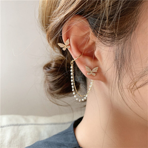 Butterfly Earcuff (single side chain) - Image 3
