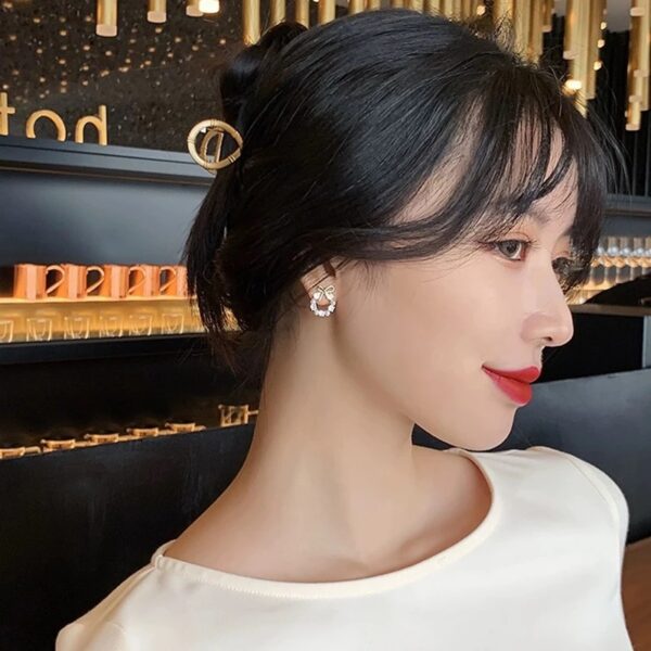 Delicate loop Earrings - Image 2