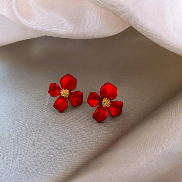 Ruby Rosebud Earrings