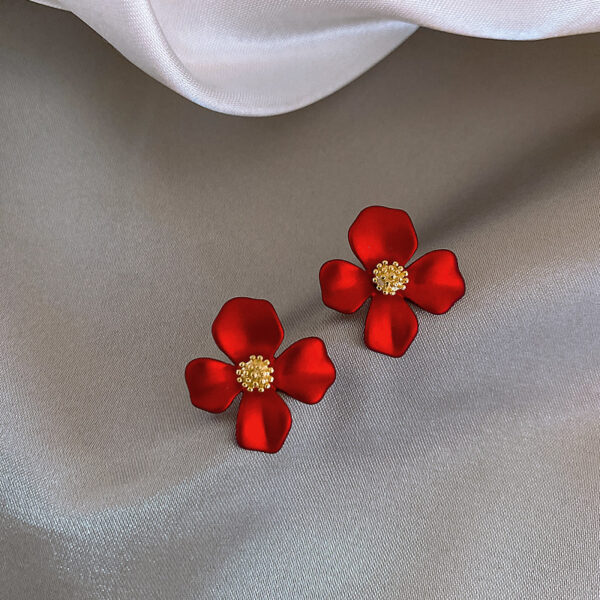 Ruby Rosebud Earrings - Image 6
