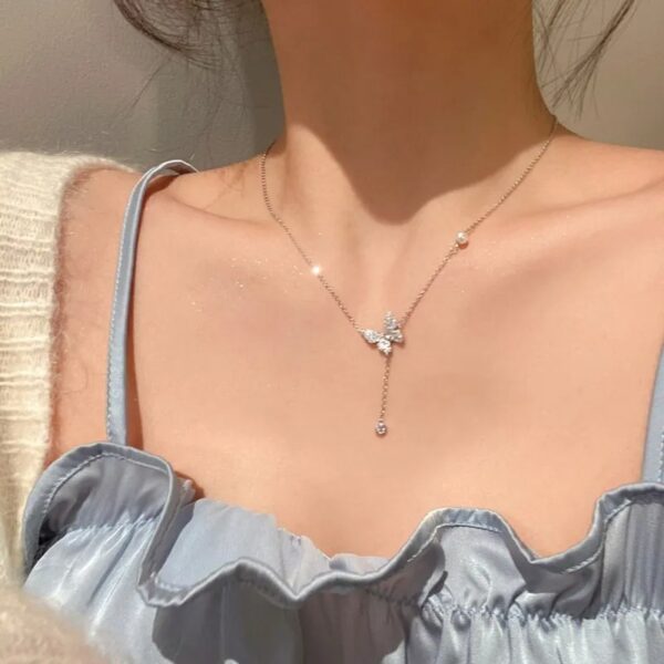 Elegant Butterfly Necklace - Image 2