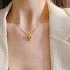 Golden Heart Anti Tarnish Necklace