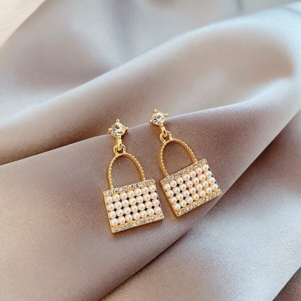 Mini Tote Dangles Earrings