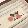 Translucent Rose Earrings