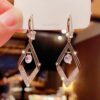 Geometric Crystal Drop Earrings