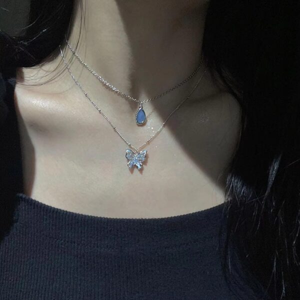 Ocean Gem Double layered Necklace - Image 3