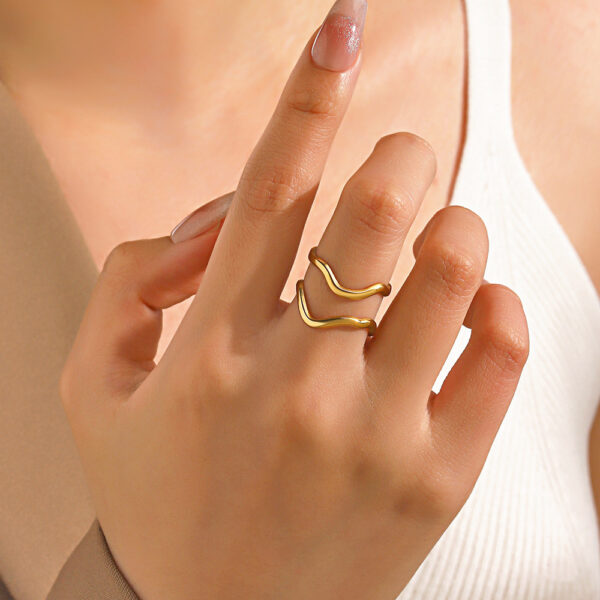 Minimalist Wrap Anti Tarnish Ring - Image 4