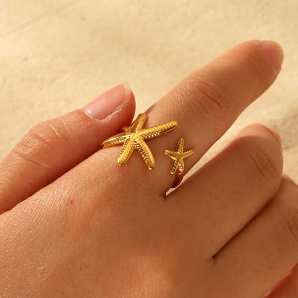 Sea Star Anti Tarnish Ring - Image 2