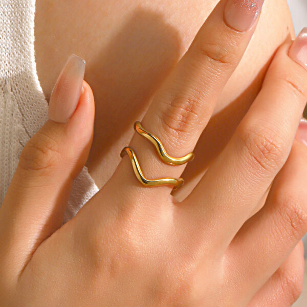 Minimalist Wrap Anti Tarnish Ring - Image 2