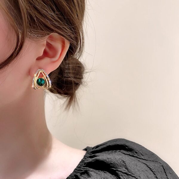 Emerald Embrace Earrings - Image 3