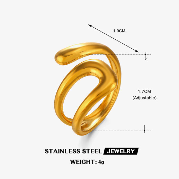 Twist of Glam Anti Tarnish Ring - Image 7