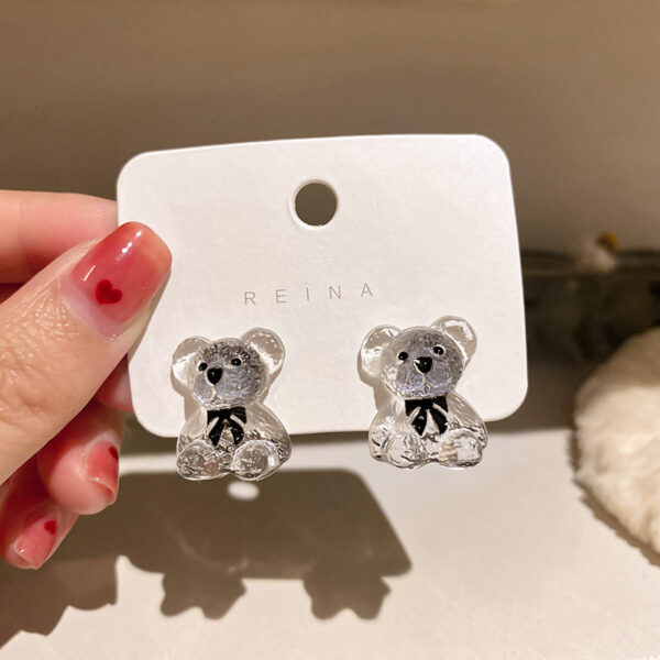 Transparent Teddy Earrings
