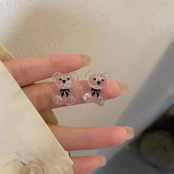 Transparent Teddy Earrings - Image 3