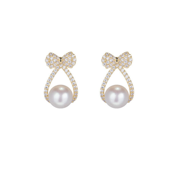 Pearl Belle Bowdrops Earrings - Image 5