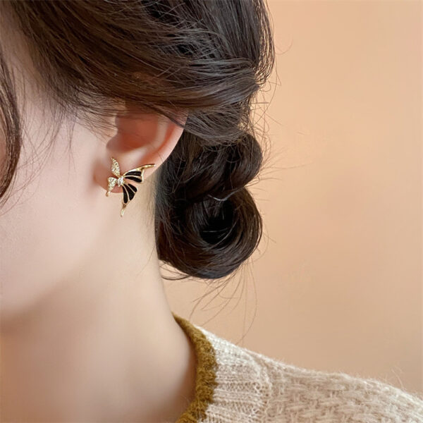 Noir Papillon Earrings - Image 2