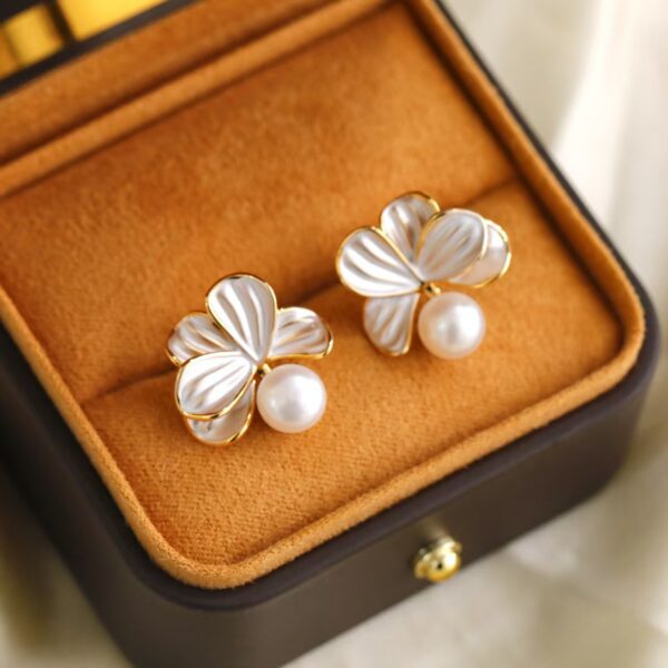 Silk Blossom Earrings - Image 2