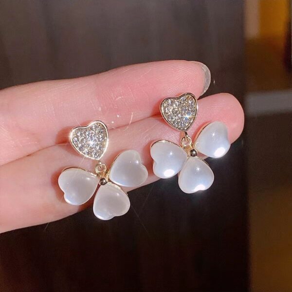 Delicate Leaf Earrings - Image 2