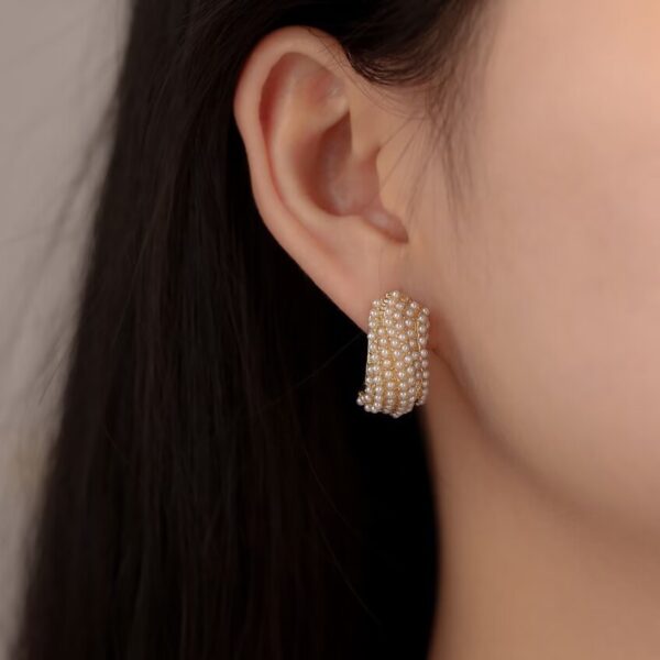 Wave Of Pearls Earrings - Image 5