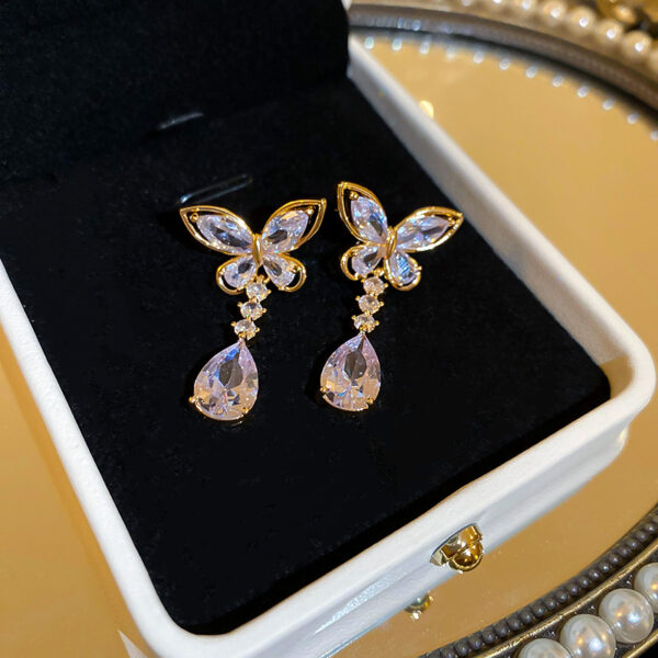 Zehna Crystal Earrings - Image 2