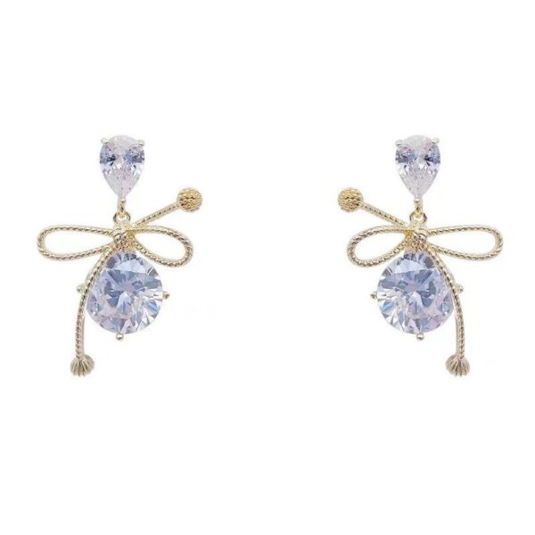 Gem Knot Drop Earrings - Image 5