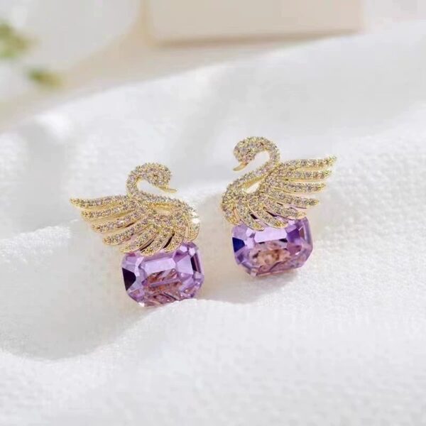 Swan Treasure Earrings
