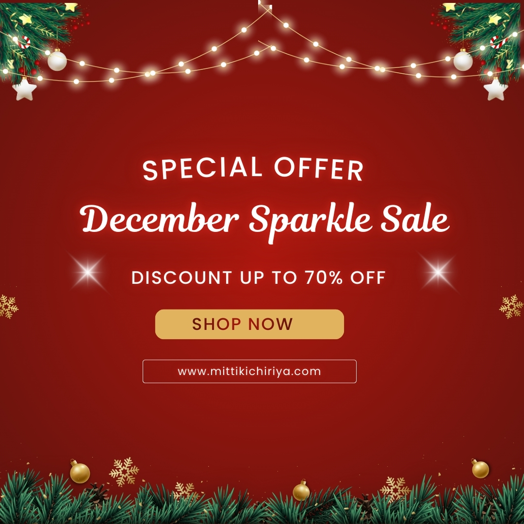 Red and Gold Traditional Christmas Sale Banner Landscape (Instagram Post)