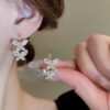 Crystal Orchid Earrings