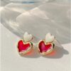 Two Cute Hearts Earrings