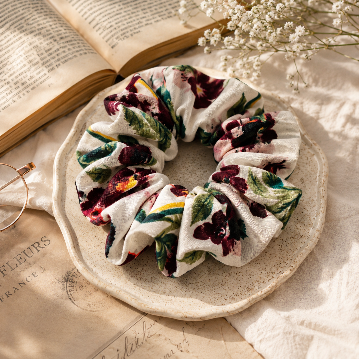 Rose Telegram Scrunchie