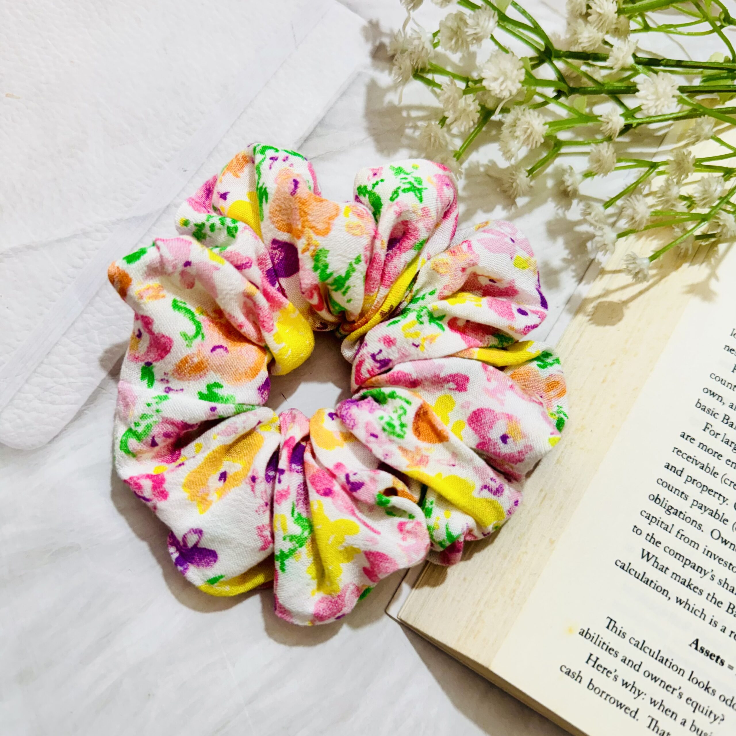 Flower Field Scrunchie