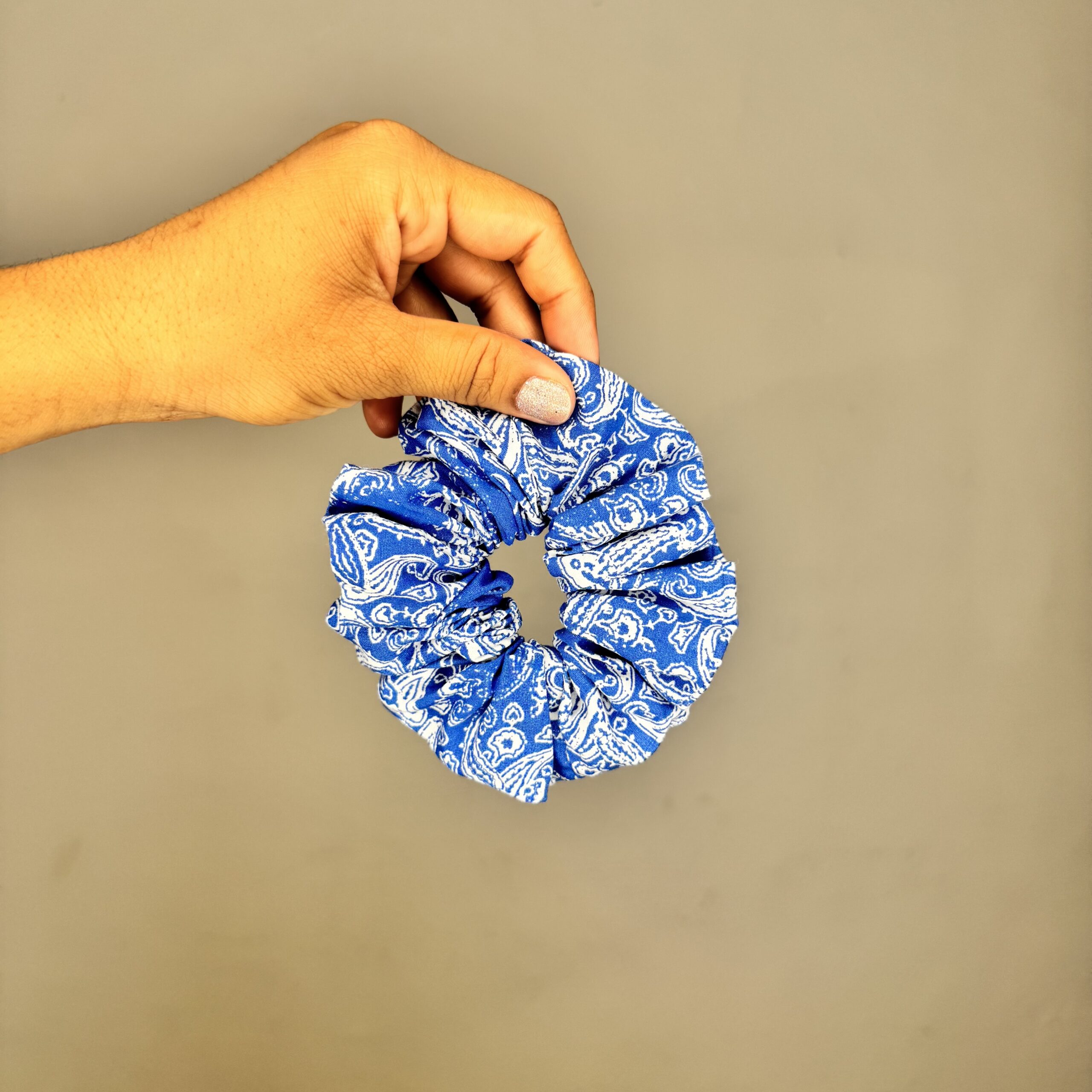 Blue Belle Scrunchie