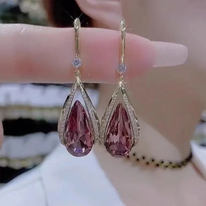 Rose Teardrop Earrings - Image 2
