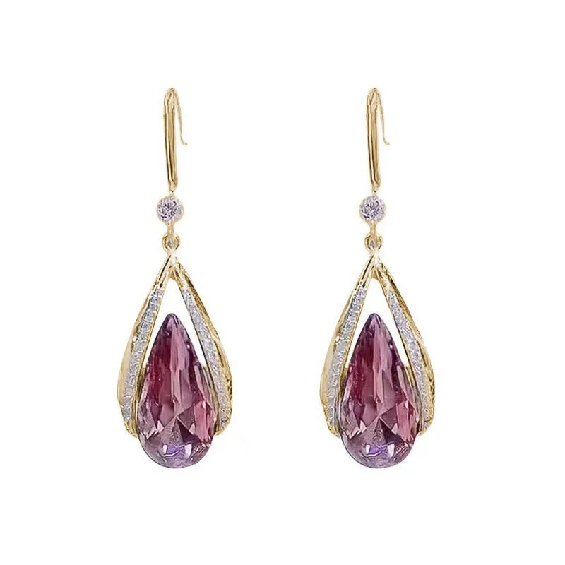 Rose Teardrop Earrings - Image 4