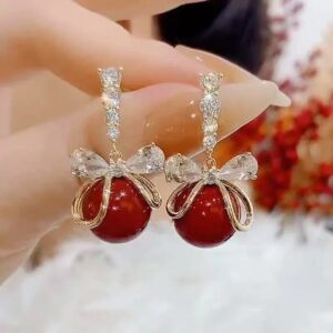 Christmas Bow Earrings